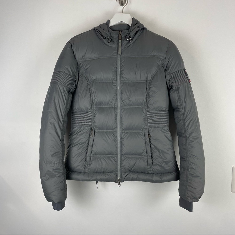 Pajar Canada Roxy Women's Down Hooded Puffer Coat Jacket Gray Size Medium